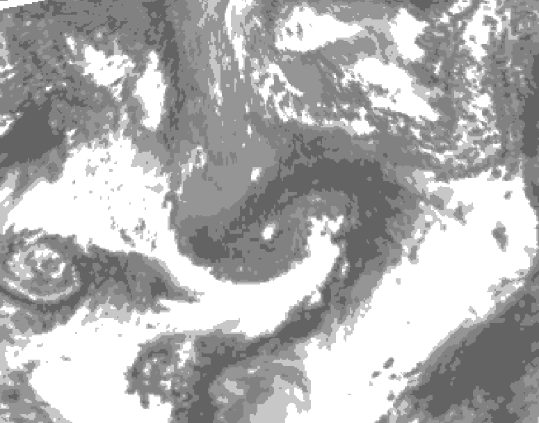 GDPS total cloud 072 hour forecast chart for Canada based on 2026/10/22 1200Z data