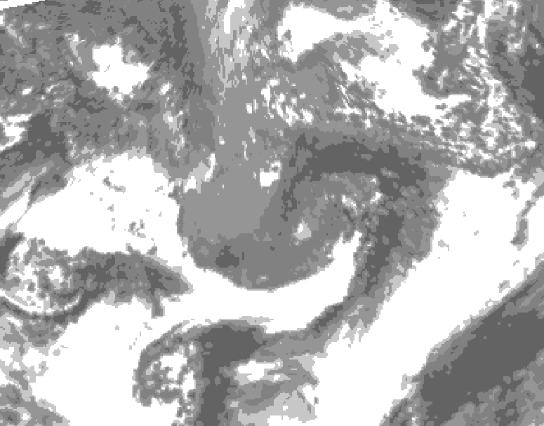 GDPS total cloud 078 hour forecast chart for Canada based on 2026/10/22 1200Z data