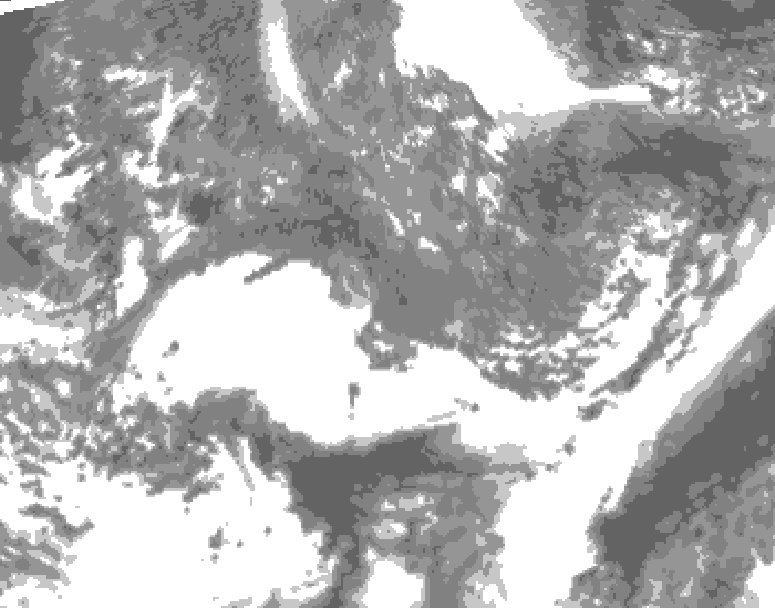 GDPS total cloud 108 hour forecast chart for Canada based on 2026/10/22 1200Z data