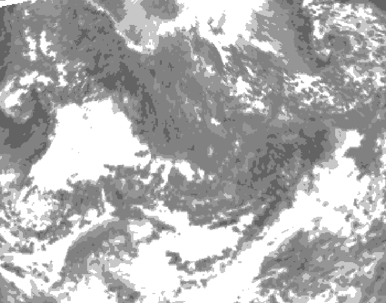 GDPS total cloud 180 hour forecast chart for Canada based on 2026/10/22 1200Z data