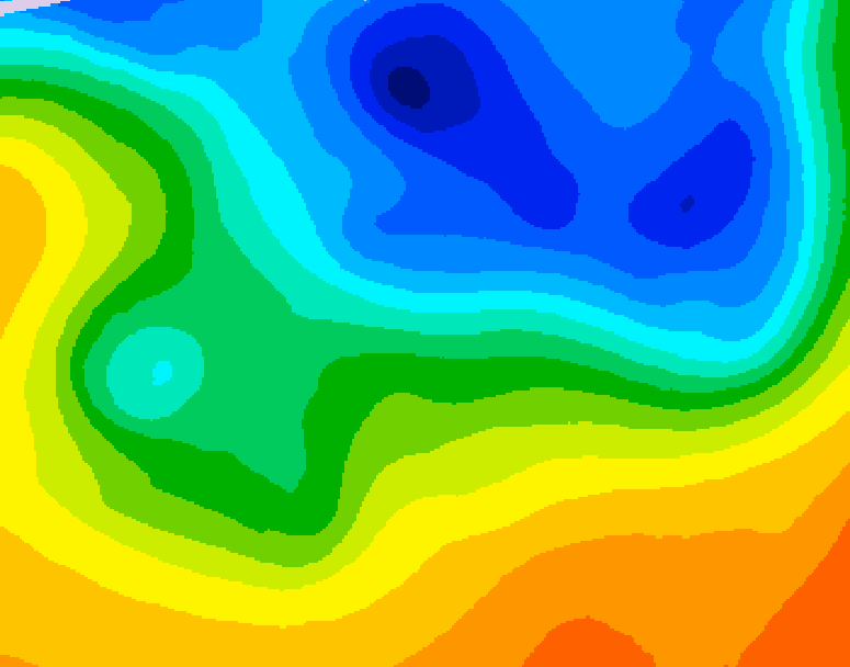 GDPS 500 millibar geopotential height 120 hour forecast chart for Canada based on 2026/10/23 0000Z data