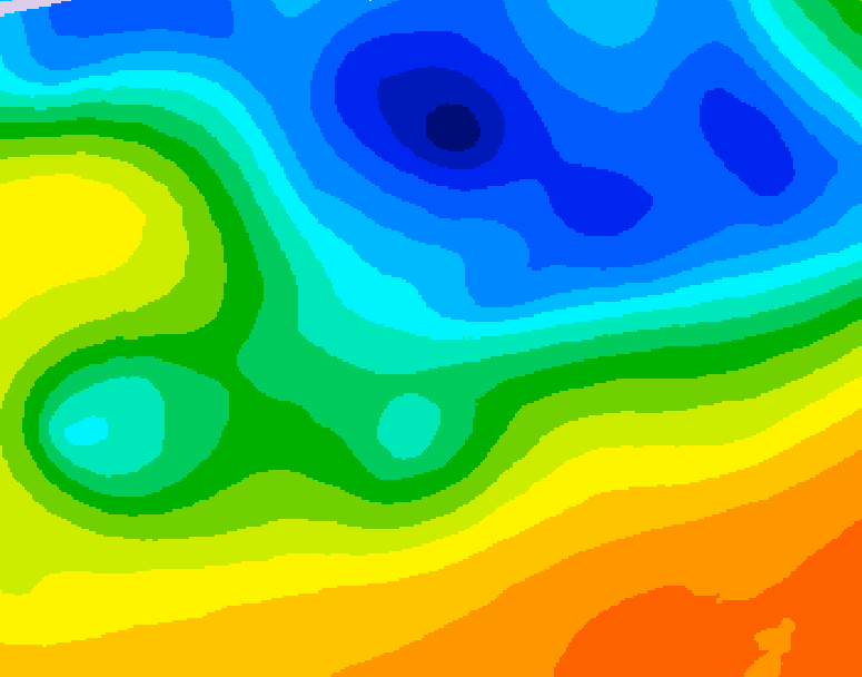 GDPS 500 millibar geopotential height 144 hour forecast chart for Canada based on 2026/10/23 0000Z data