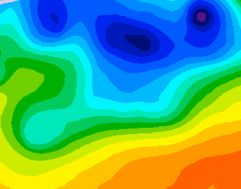 GDPS 500 millibar geopotential height 156 hour forecast chart for Canada based on 2026/10/23 1200Z data