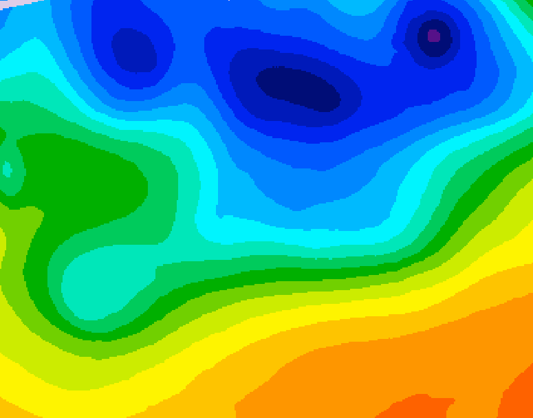 GDPS 500 millibar geopotential height 162 hour forecast chart for Canada based on 2026/10/23 1200Z data