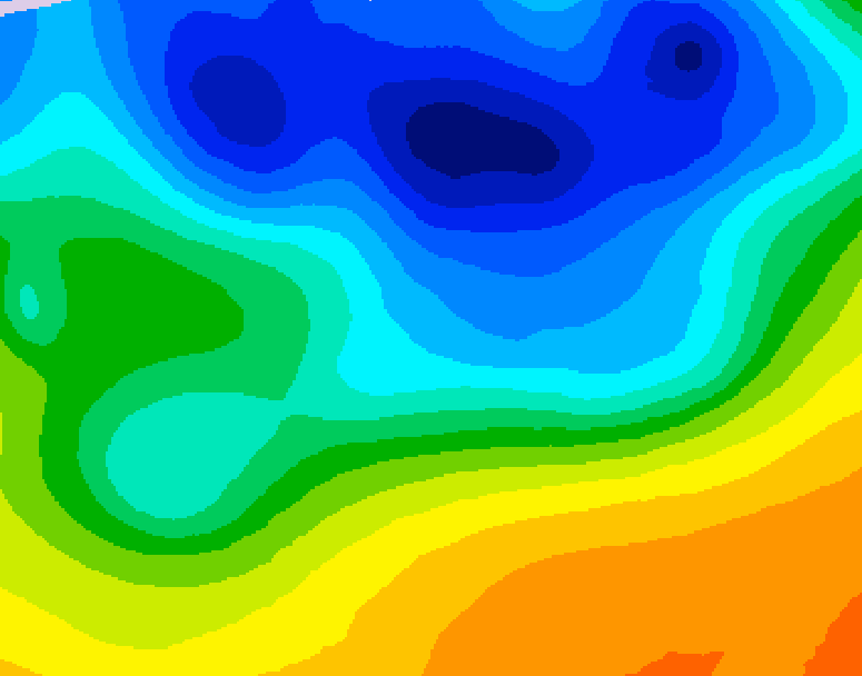 GDPS 500 millibar geopotential height 168 hour forecast chart for Canada based on 2026/10/23 1200Z data