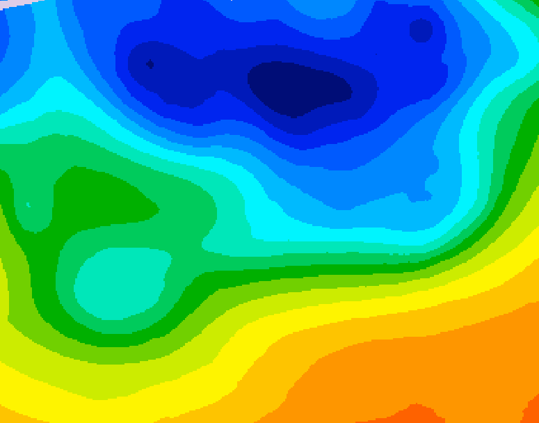GDPS 500 millibar geopotential height 174 hour forecast chart for Canada based on 2026/10/23 1200Z data