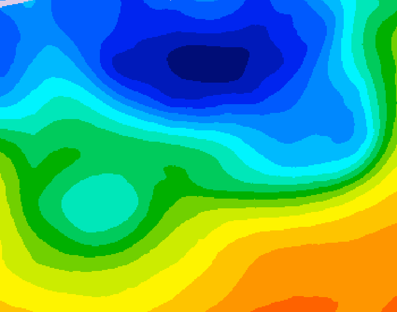 GDPS 500 millibar geopotential height 186 hour forecast chart for Canada based on 2026/10/23 1200Z data