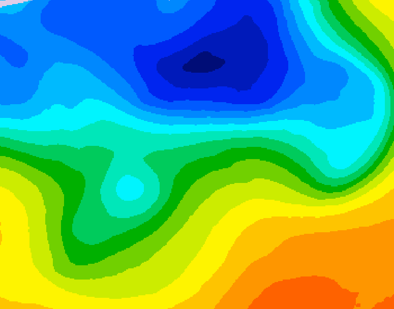GDPS 500 millibar geopotential height 204 hour forecast chart for Canada based on 2026/10/23 1200Z data