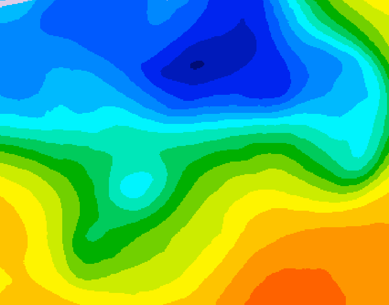 GDPS 500 millibar geopotential height 210 hour forecast chart for Canada based on 2026/10/23 1200Z data