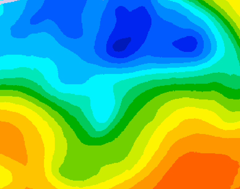 GDPS 500 millibar geopotential height 228 hour forecast chart for Canada based on 2026/10/23 1200Z data