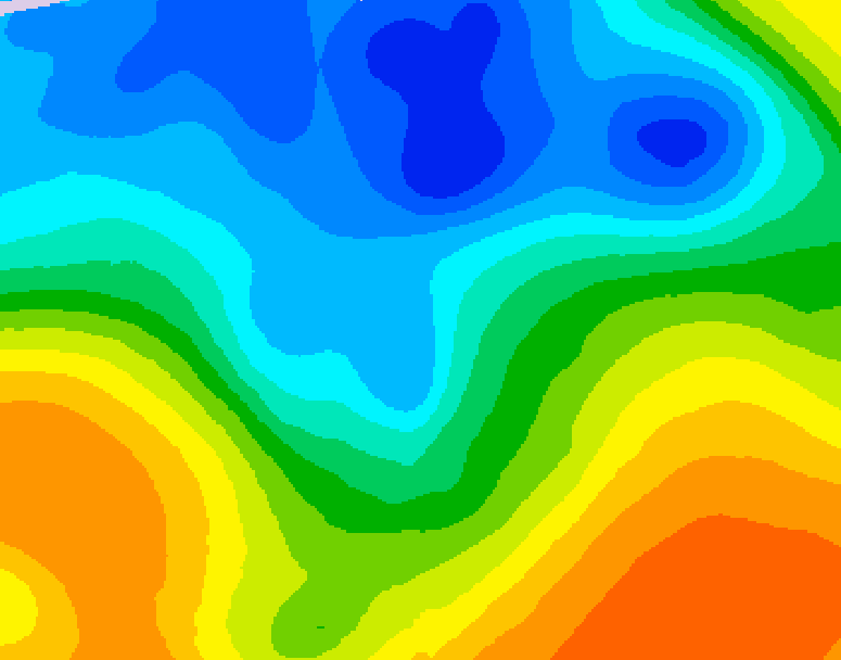 GDPS 500 millibar geopotential height 240 hour forecast chart for Canada based on 2026/10/23 1200Z data