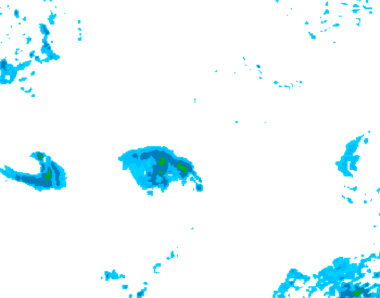 GDPS precipitation 024 hour forecast chart for Canada based on 2026/10/23 1200Z data