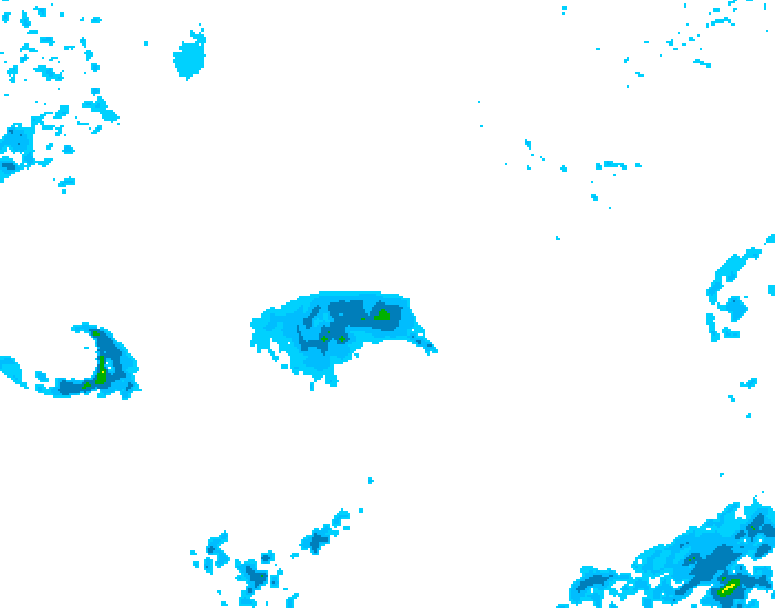 GDPS precipitation 030 hour forecast chart for Canada based on 2026/10/23 1200Z data