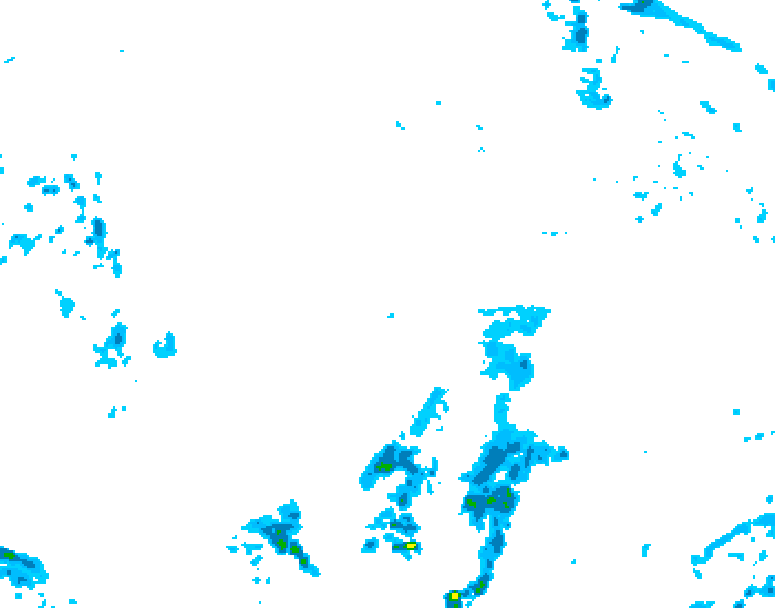 GDPS precipitation 228 hour forecast chart for Canada based on 2026/10/23 1200Z data