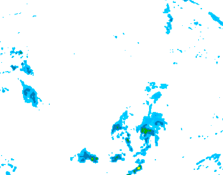 GDPS precipitation 234 hour forecast chart for Canada based on 2026/10/23 1200Z data