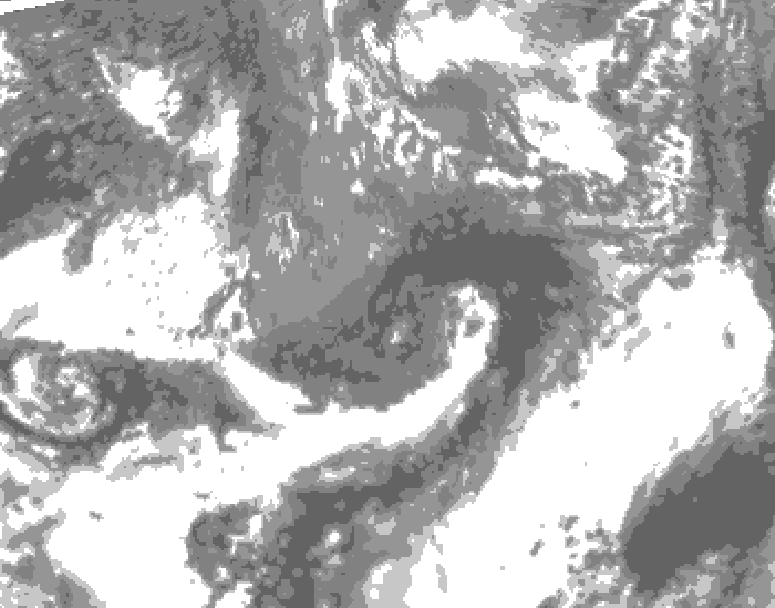 GDPS total cloud 048 hour forecast chart for Canada based on 2026/10/23 1200Z data