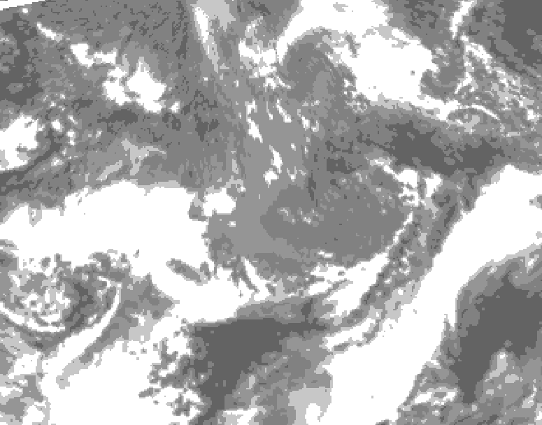 GDPS total cloud 066 hour forecast chart for Canada based on 2026/10/23 1200Z data