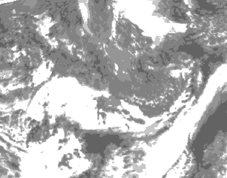 GDPS total cloud 078 hour forecast chart for Canada based on 2026/10/23 1200Z data