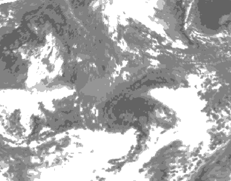 GDPS total cloud 138 hour forecast chart for Canada based on 2026/10/23 1200Z data