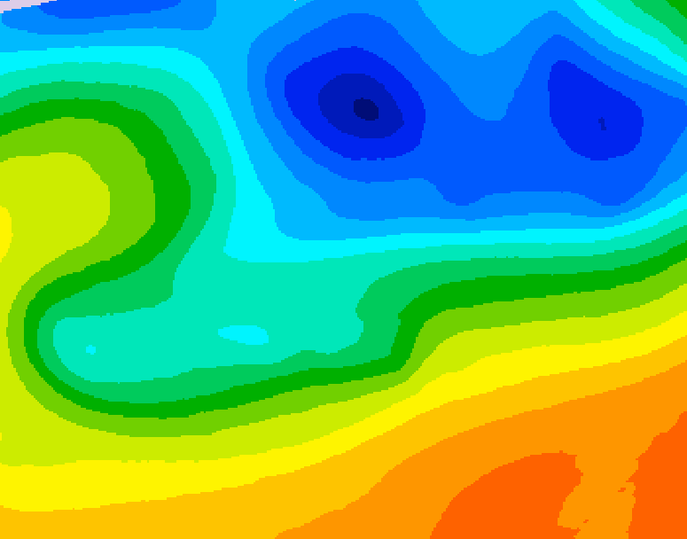 GDPS 500 millibar geopotential height 120 hour forecast chart for Canada based on 2026/10/24 0000Z data