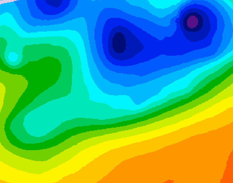 GDPS 500 millibar geopotential height 144 hour forecast chart for Canada based on 2026/10/24 0000Z data