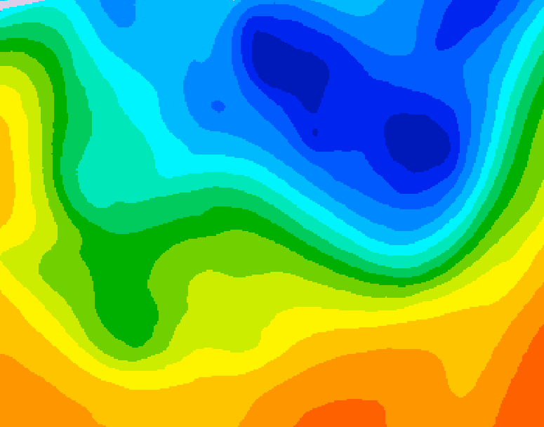 GDPS 500 millibar geopotential height 066 hour forecast chart for Canada based on 2026/10/24 1200Z data