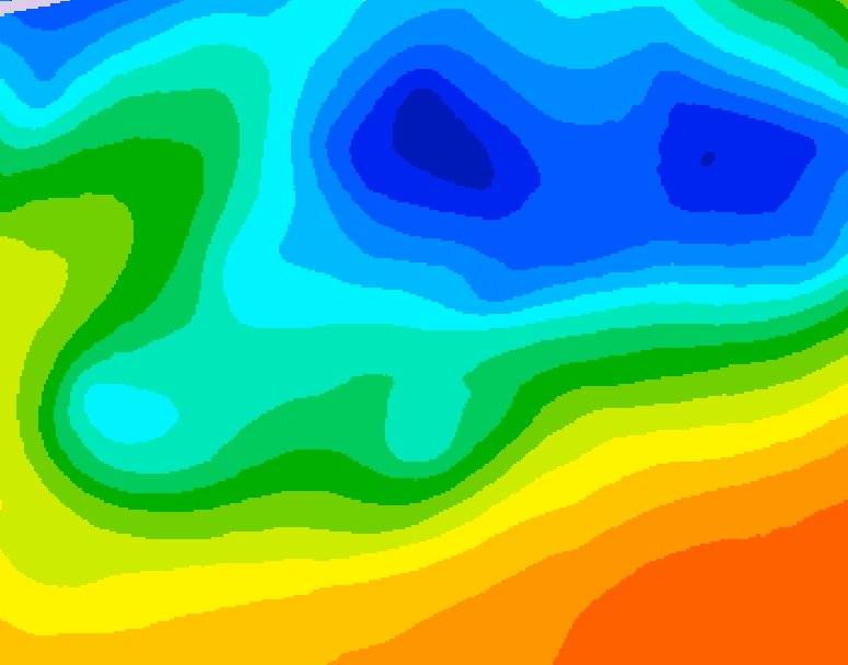 GDPS 500 millibar geopotential height 108 hour forecast chart for Canada based on 2026/10/24 1200Z data
