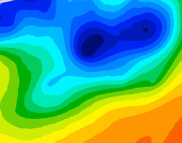 GDPS 500 millibar geopotential height 144 hour forecast chart for Canada based on 2026/10/24 1200Z data