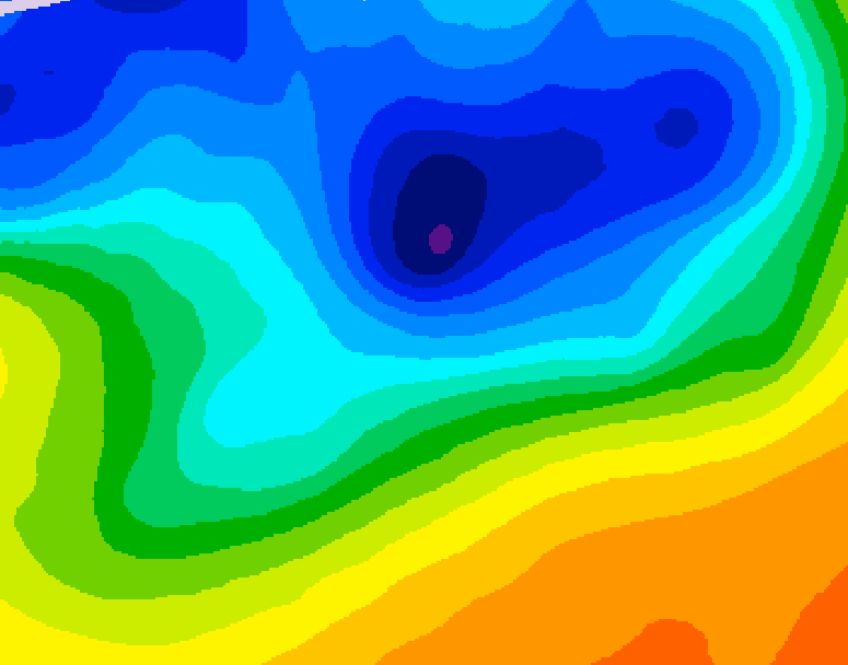 GDPS 500 millibar geopotential height 150 hour forecast chart for Canada based on 2026/10/24 1200Z data