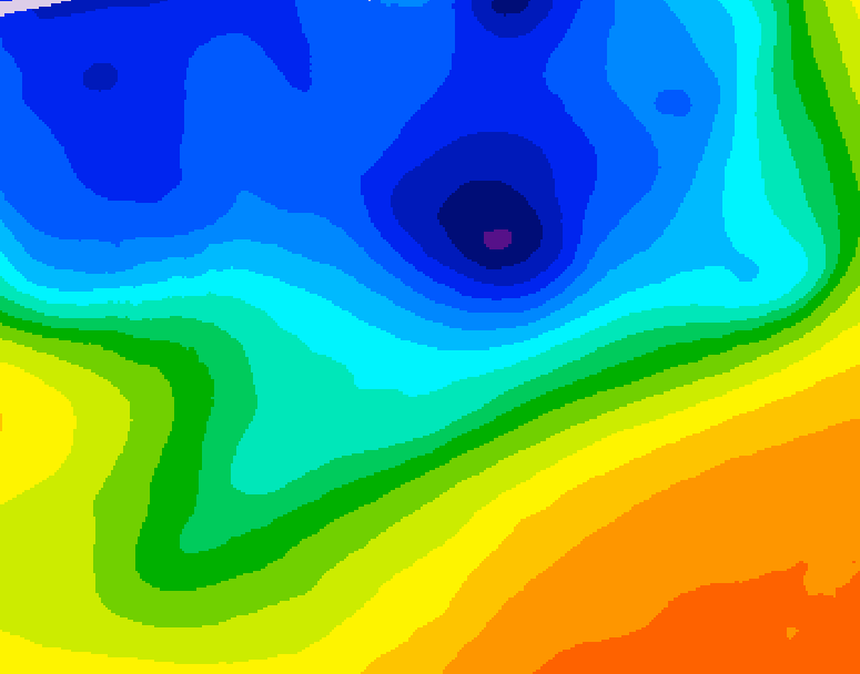GDPS 500 millibar geopotential height 168 hour forecast chart for Canada based on 2026/10/24 1200Z data