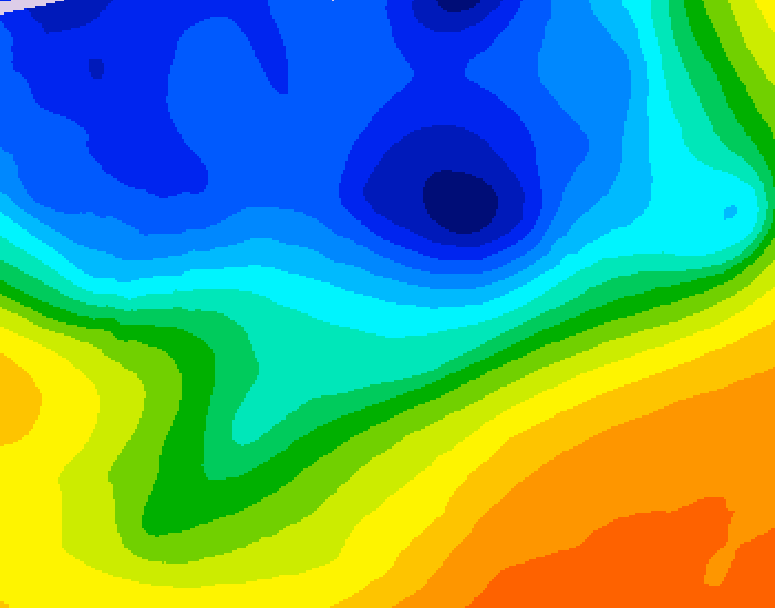 GDPS 500 millibar geopotential height 174 hour forecast chart for Canada based on 2026/10/24 1200Z data