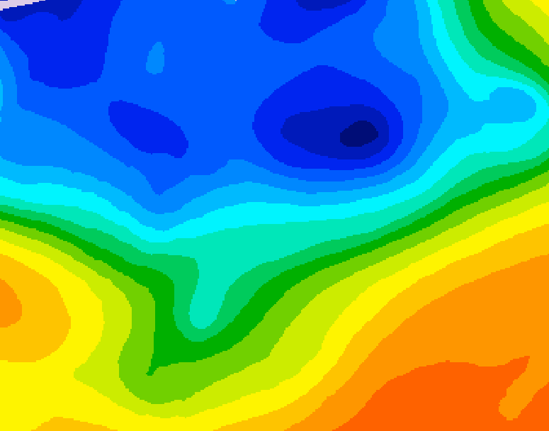 GDPS 500 millibar geopotential height 186 hour forecast chart for Canada based on 2026/10/24 1200Z data