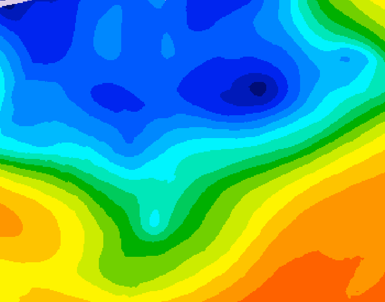 GDPS 500 millibar geopotential height 192 hour forecast chart for Canada based on 2026/10/24 1200Z data