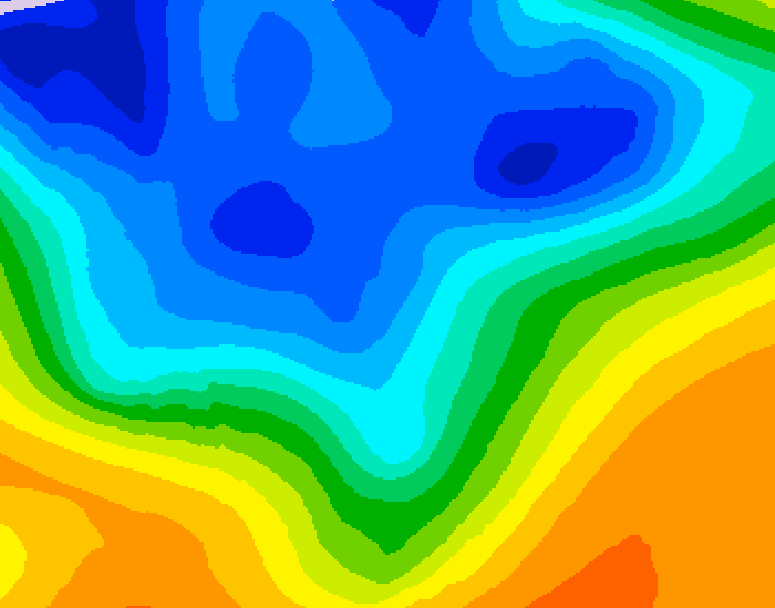 GDPS 500 millibar geopotential height 210 hour forecast chart for Canada based on 2026/10/24 1200Z data