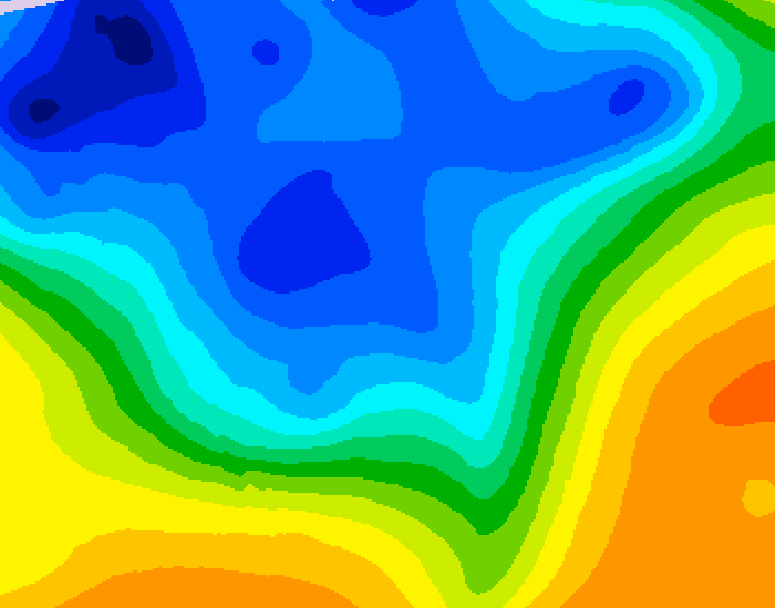 GDPS 500 millibar geopotential height 228 hour forecast chart for Canada based on 2026/10/24 1200Z data