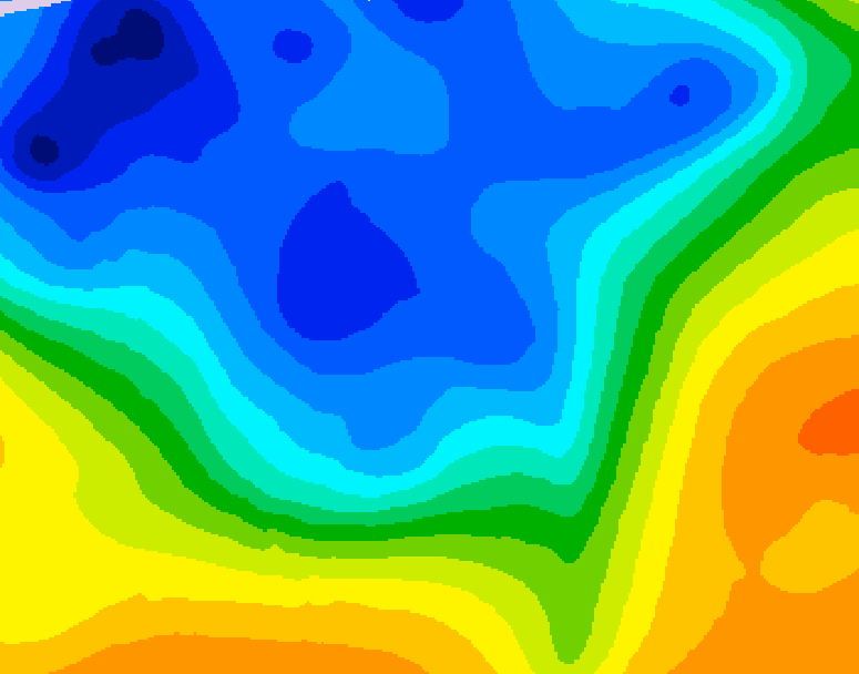 GDPS 500 millibar geopotential height 234 hour forecast chart for Canada based on 2026/10/24 1200Z data