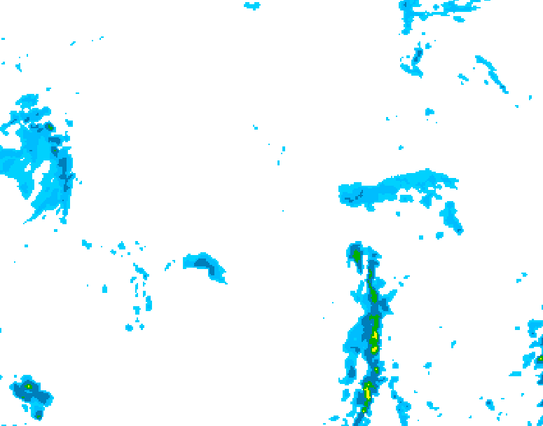 GDPS precipitation 222 hour forecast chart for Canada based on 2026/10/24 1200Z data