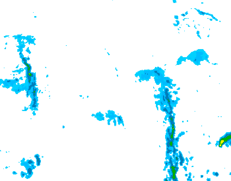 GDPS precipitation 234 hour forecast chart for Canada based on 2026/10/24 1200Z data