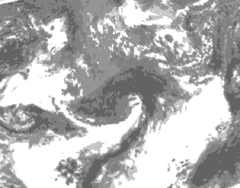 GDPS total cloud 018 hour forecast chart for Canada based on 2026/10/24 1200Z data