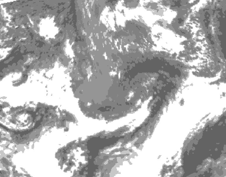 GDPS total cloud 030 hour forecast chart for Canada based on 2026/10/24 1200Z data