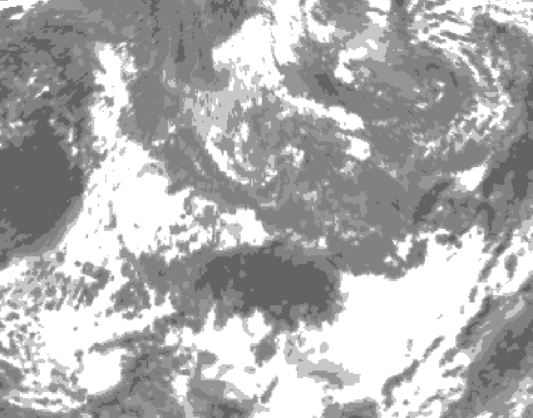 GDPS total cloud 150 hour forecast chart for Canada based on 2026/10/24 1200Z data