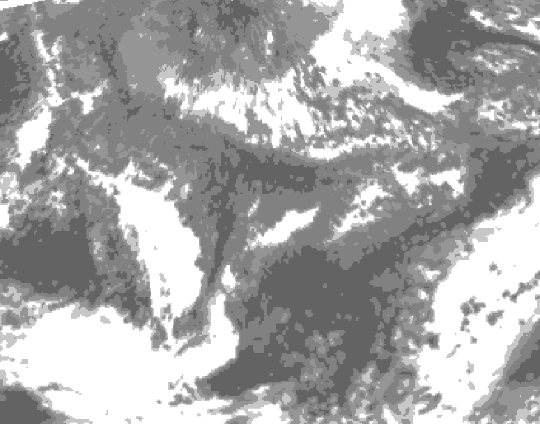 GDPS total cloud 198 hour forecast chart for Canada based on 2026/10/24 1200Z data
