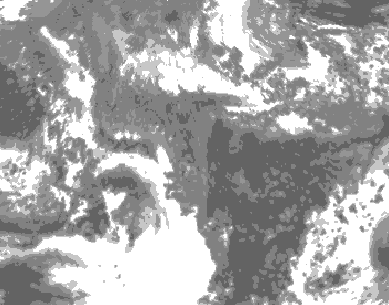 GDPS total cloud 216 hour forecast chart for Canada based on 2026/10/24 1200Z data