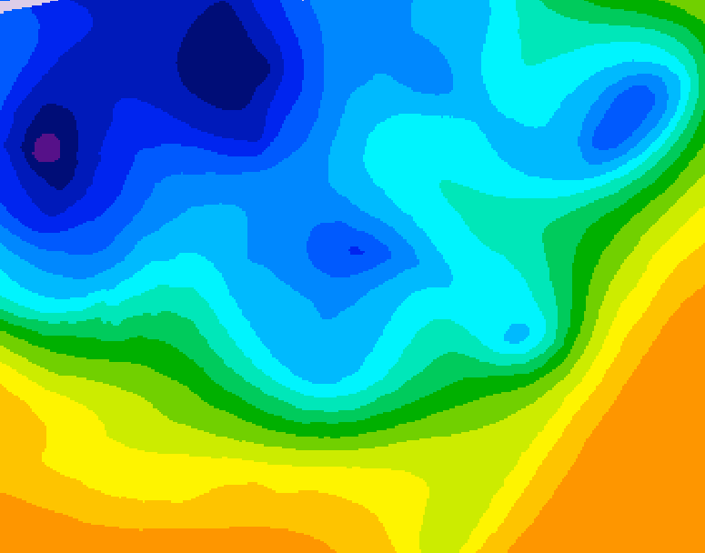 GDPS 500 millibar geopotential height 234 hour forecast chart for Canada based on 2026/10/25 0000Z data