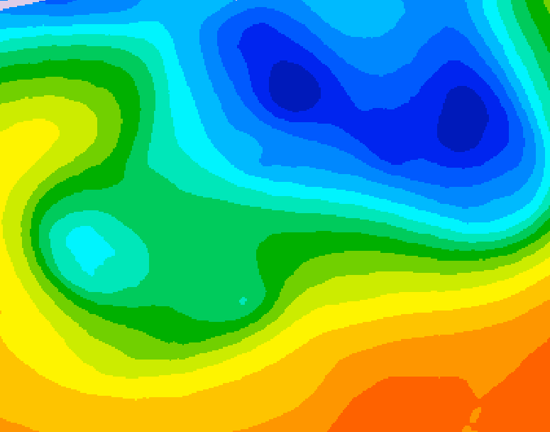 GDPS 500 millibar geopotential height 066 hour forecast chart for Canada based on 2026/10/25 1200Z data