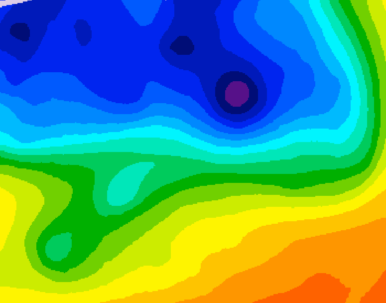GDPS 500 millibar geopotential height 156 hour forecast chart for Canada based on 2026/10/25 1200Z data