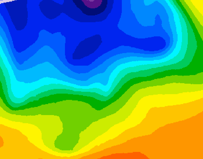 GDPS 500 millibar geopotential height 186 hour forecast chart for Canada based on 2026/10/25 1200Z data