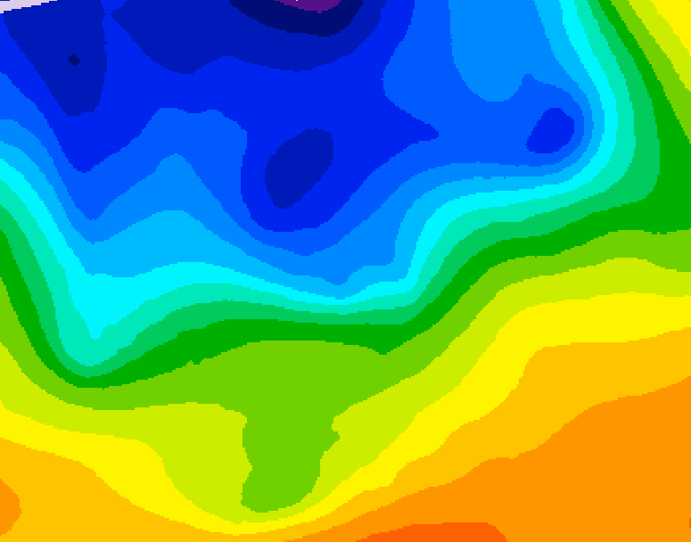 GDPS 500 millibar geopotential height 192 hour forecast chart for Canada based on 2026/10/25 1200Z data