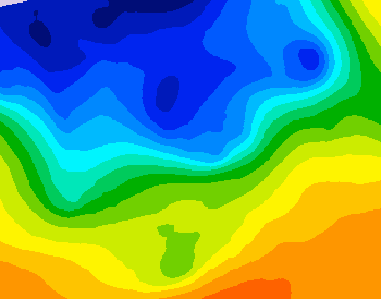 GDPS 500 millibar geopotential height 198 hour forecast chart for Canada based on 2026/10/25 1200Z data