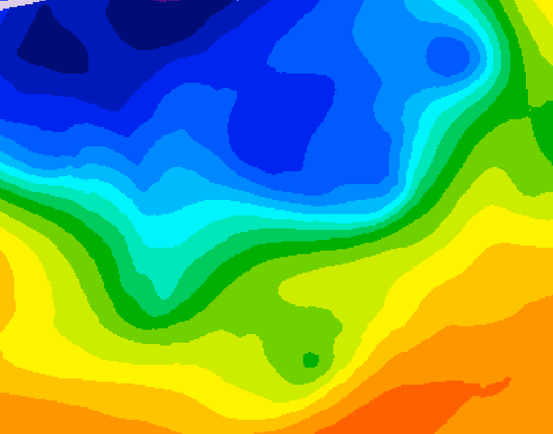 GDPS 500 millibar geopotential height 210 hour forecast chart for Canada based on 2026/10/25 1200Z data